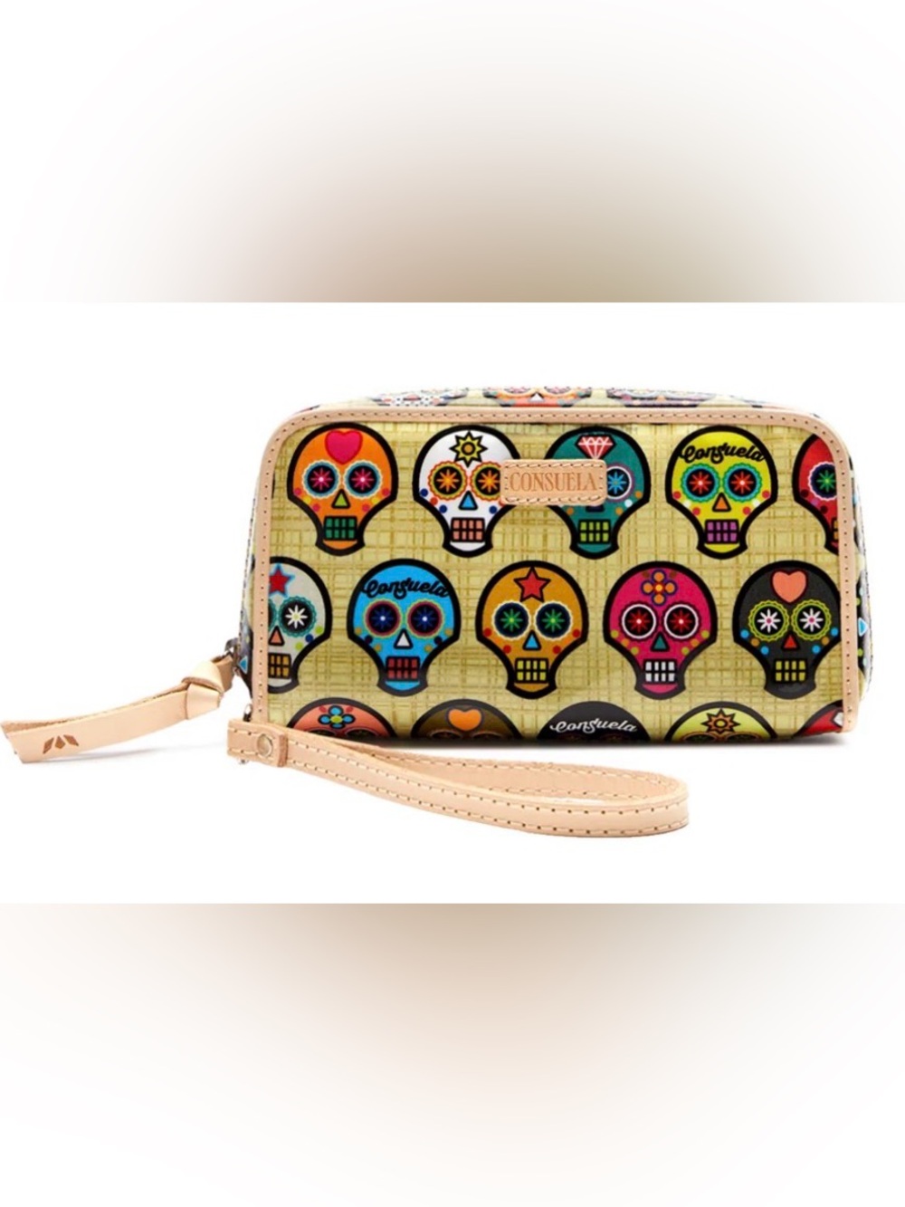 Consuela Wristlet Wallet Sug Sugar Skull
